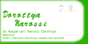 dorottya marossi business card